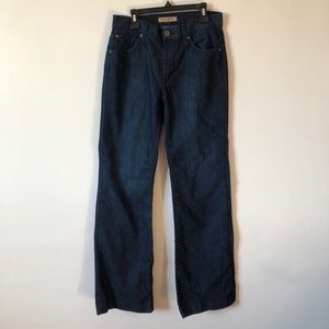 James Jean Dark Wash Wide Leg Jeans